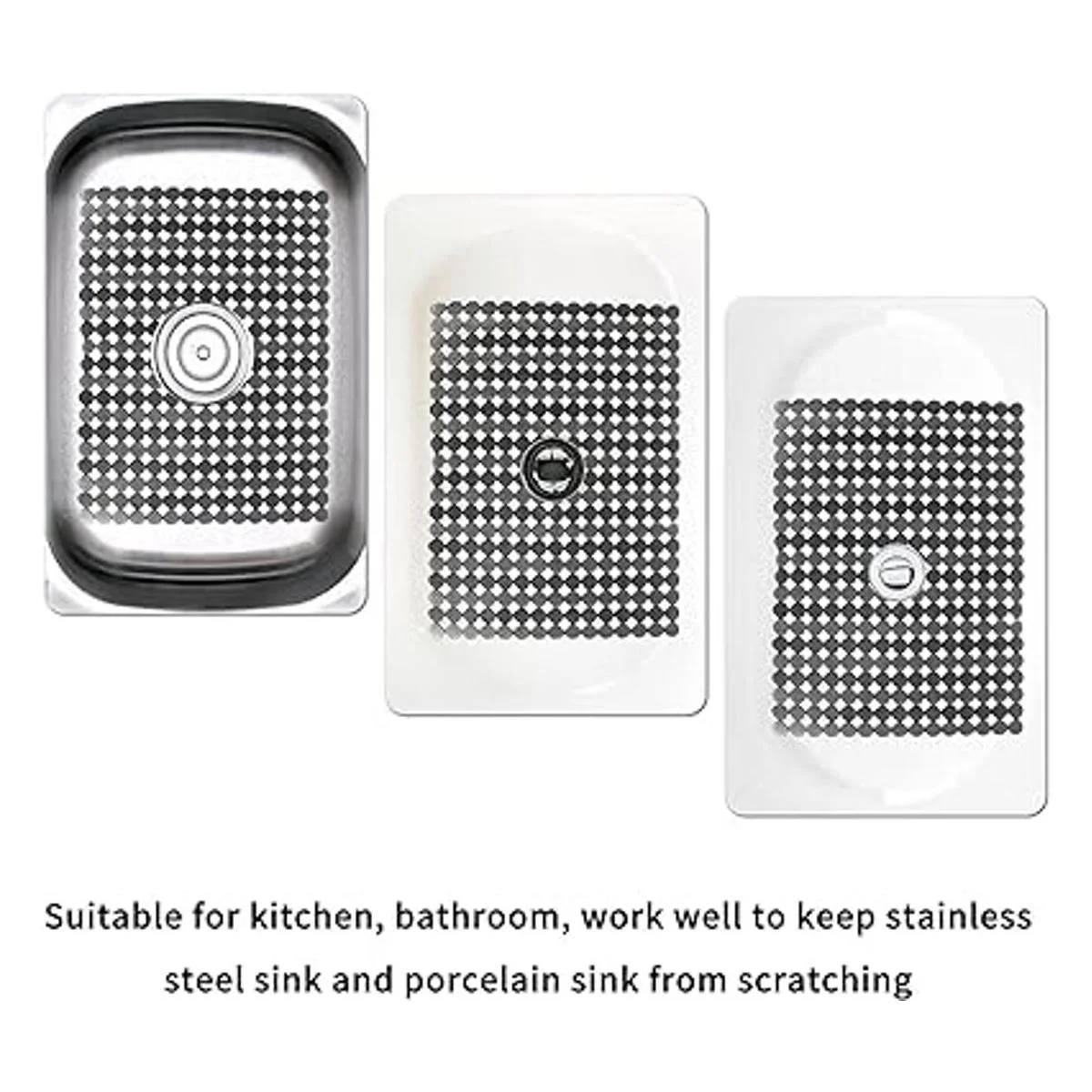 Qulable Paquete de 2 alfombrillas de fregadero de cocina_5