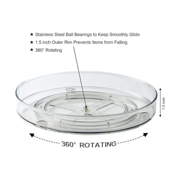 Large Lazy Susan Rotating Turntable Organizer for_7