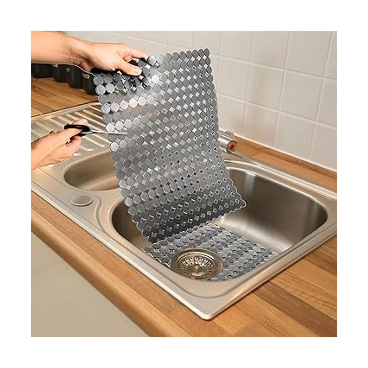 Qulable Paquete de 2 alfombrillas de fregadero de cocina_6