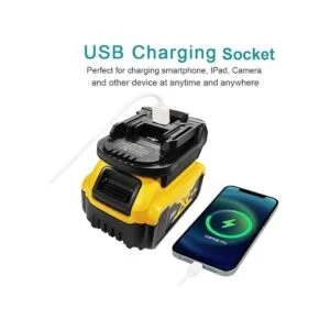 ZLWAWAOL DM18M Adaptador de batería con enchufe de carga_4