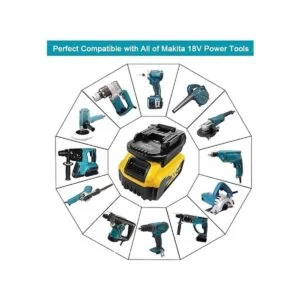 ZLWAWAOL DM18M Adaptador de batería con enchufe de carga_5