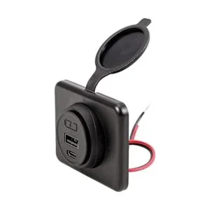 DAMAVO YM1288 Cargador de coche USB tipo C con tapa_1