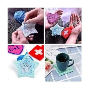 Eoutstanding 40pcs 3.0 in de plástico blanco hojas de lona_5