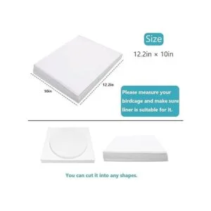 RUBY.Q Papel de forro de jaula de pájaros forro de jaula_2