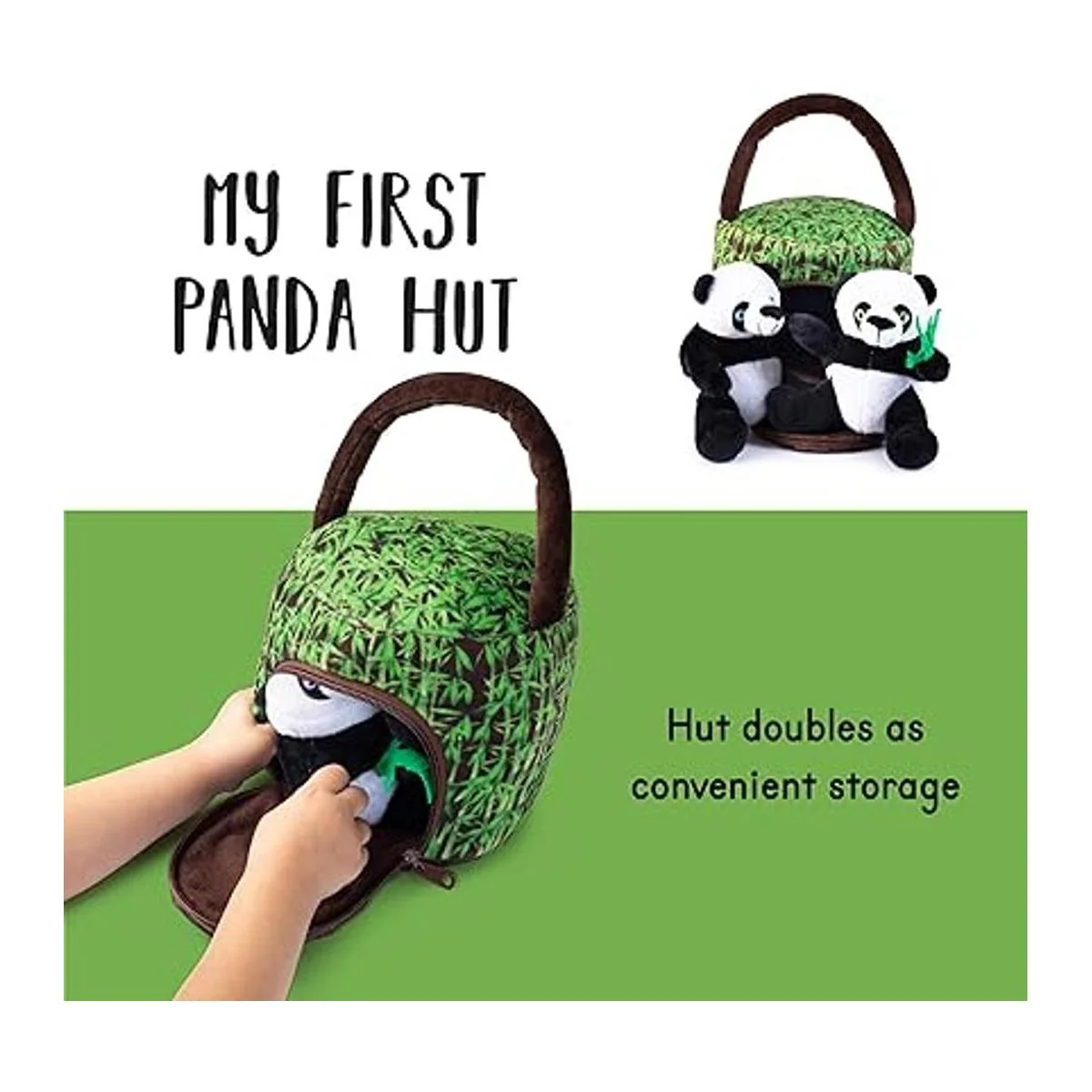 My Talking Plush Pandas Hut Juego de juguetes de_4