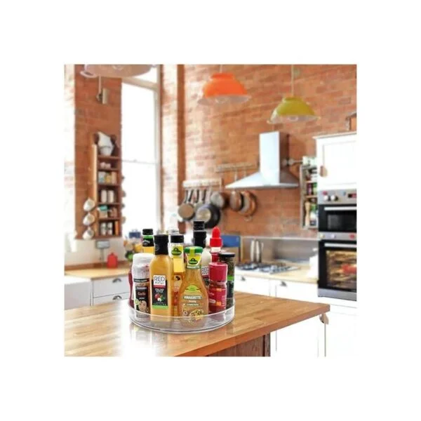 Large Lazy Susan Rotating Turntable Organizer for_4
