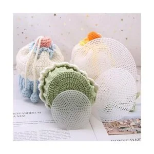 Eoutstanding 40pcs 3.0 in de plástico blanco hojas de lona_3