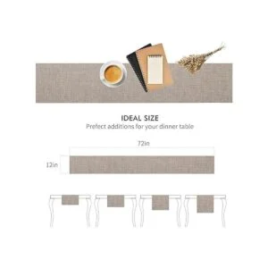 FYY Camino de mesa estilo casa de campo 12.0 x 72.0 in_3