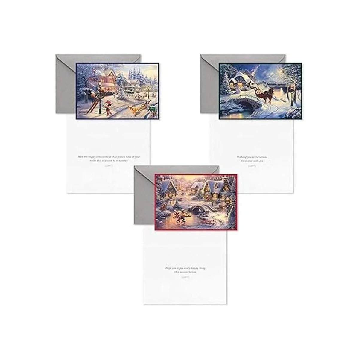 Hallmark Tarjetas navideñas de Thomas Kinkade en caja_4