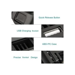 ZLWAWAOL DM18M Adaptador de batería con enchufe de carga_2