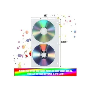 36 unidades 4 discos DVD Poly mangas 3 anillas fundas_2