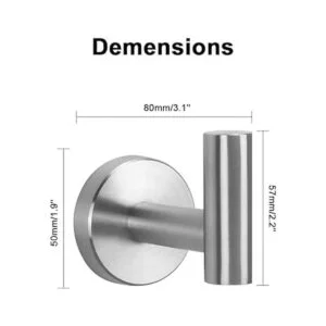 NearMoon Ganchos para toallas de baño soporte de gancho_4