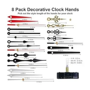 EMOON 4 piezas reloj mecanismo de repuesto kit con 8_3