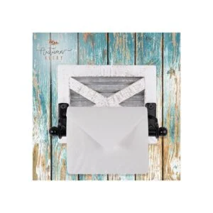 Autumn Alley Soporte de papel higiénico blanco de granja_4