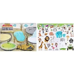 Libro de calcomanías mágicas educativas para niños niños_6