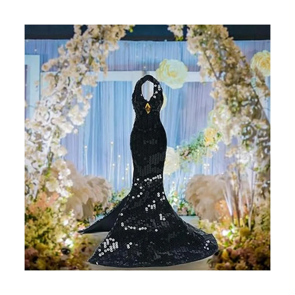 Vestido de muñeca hecho a mano de edición limitada con_6