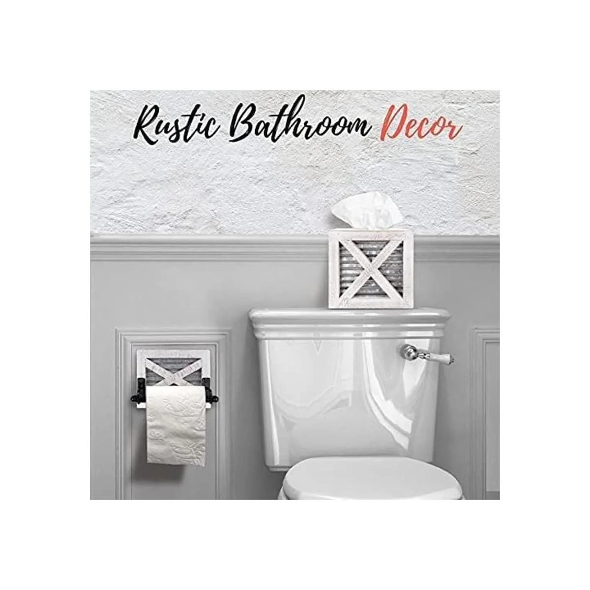 Autumn Alley Soporte de papel higiénico blanco de granja_6