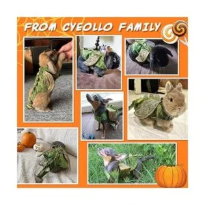 cyeollo Disfraz de conejo de animales pequeños disfraz de_3