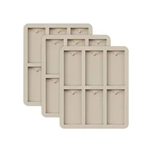 3 moldes de cera de silicona moldes rectangulares de_1