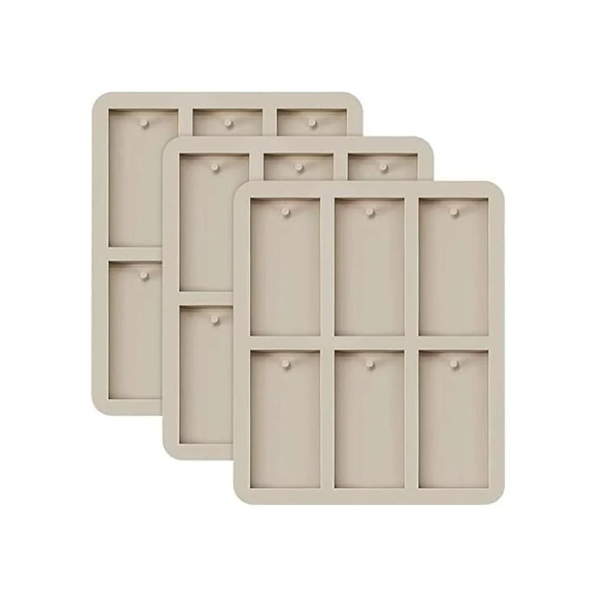 3 moldes de cera de silicona moldes rectangulares de_1