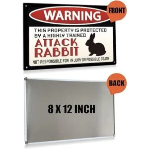 BEASTZHENG Señal de advertencia de advertencia de conejo_2