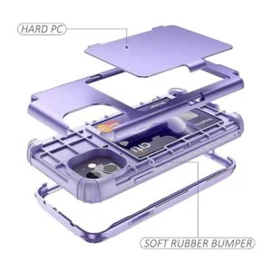 WeLoveCase Defender Funda tipo cartera para iPhone 11_4