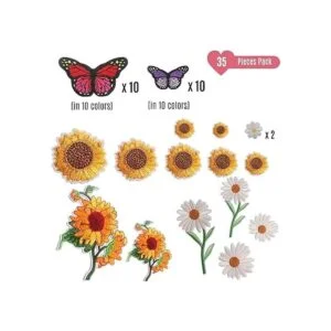 Juego de 35 parches bordados para planchar para ropa_2