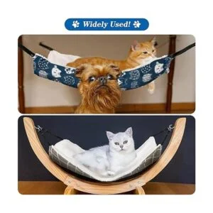 Hamaca colgante reversible para gatos suave_4