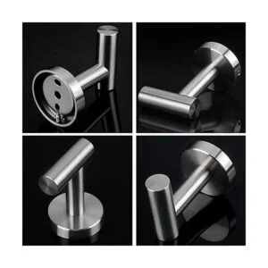 NearMoon Ganchos para toallas de baño soporte de gancho_5