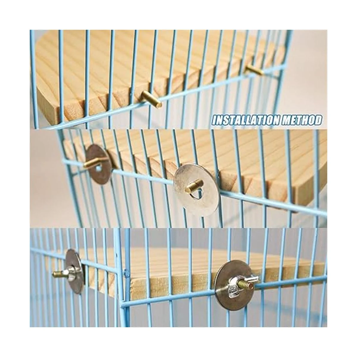 Suruikei Juego de 2 plataformas de perca para pájaros_4