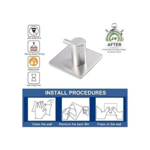 Ganchos adhesivos de pared resistentes impermeables de_3