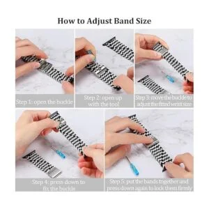 Bandiction Compatible con correas de reloj Apple de 38 mm_4