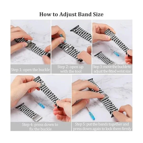 Bandiction Compatible con correas de reloj Apple de 38 mm_4