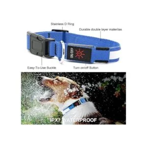 YFbrite Collar de perro LED recargable por USB_3