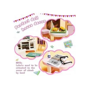 Juego de 17 piezas de mini material escolar para muñecas_3