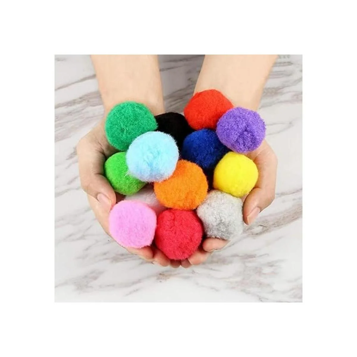 60 pompones 15 colores 2 pulgadas muy grandes_6