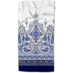 HGOD DESIGNS Paisley Toallas de mano borde horizontal_1