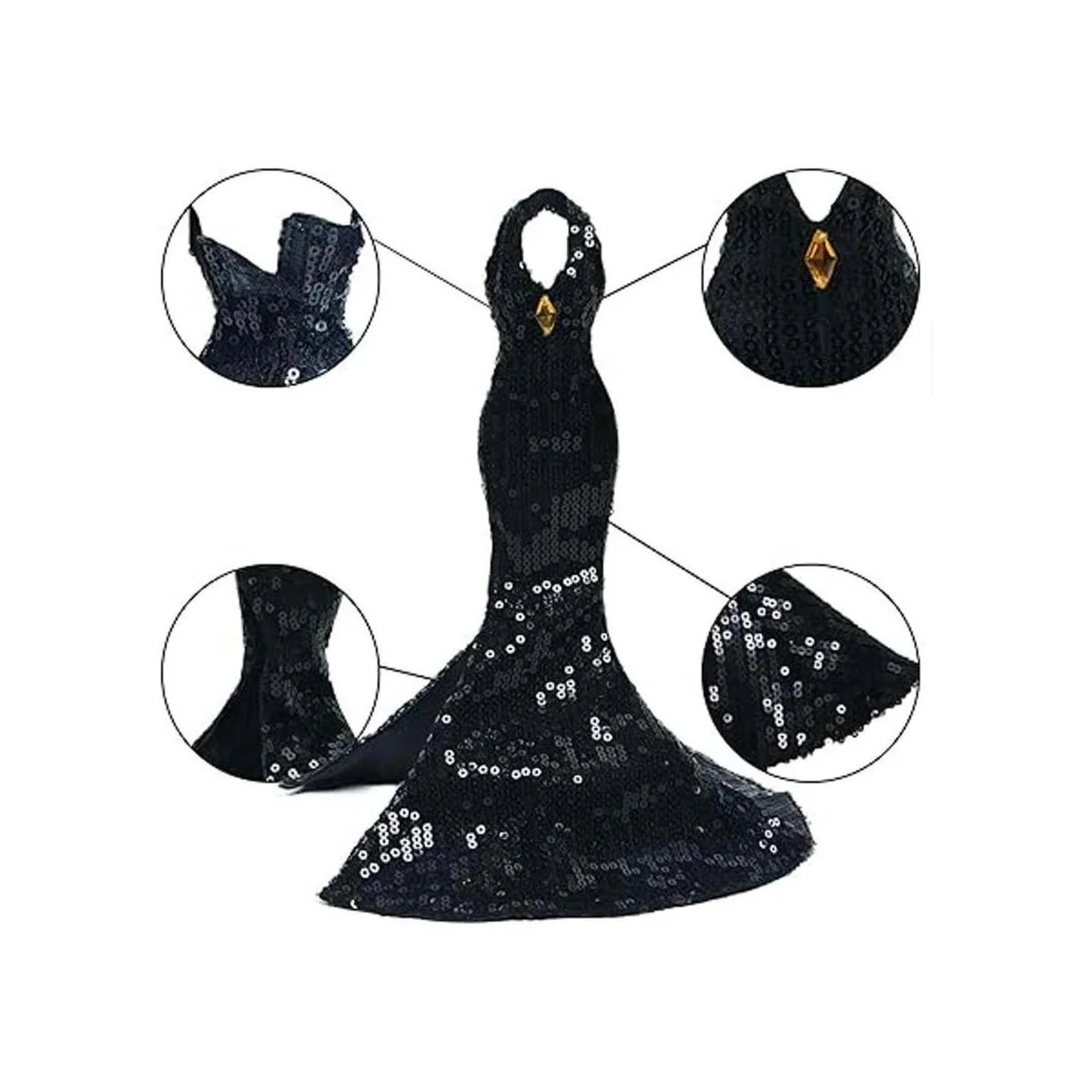 Vestido de muñeca hecho a mano de edición limitada con_2