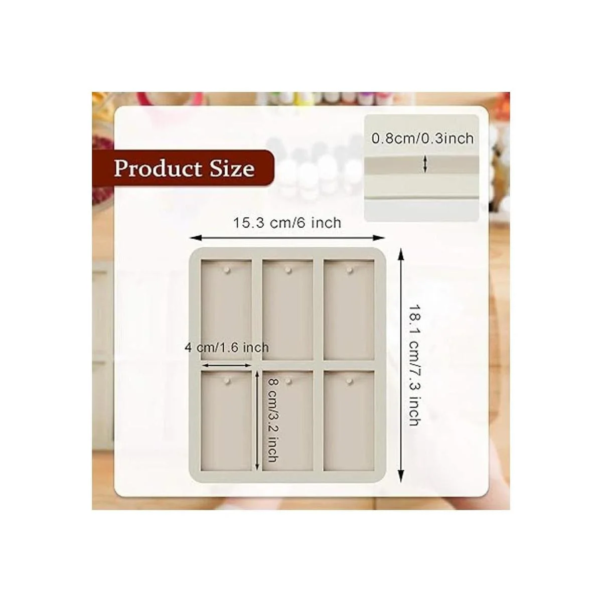 3 moldes de cera de silicona moldes rectangulares de_2