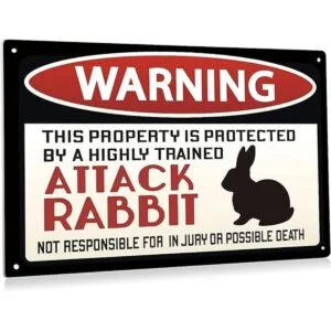 BEASTZHENG Señal de advertencia de advertencia de conejo_1