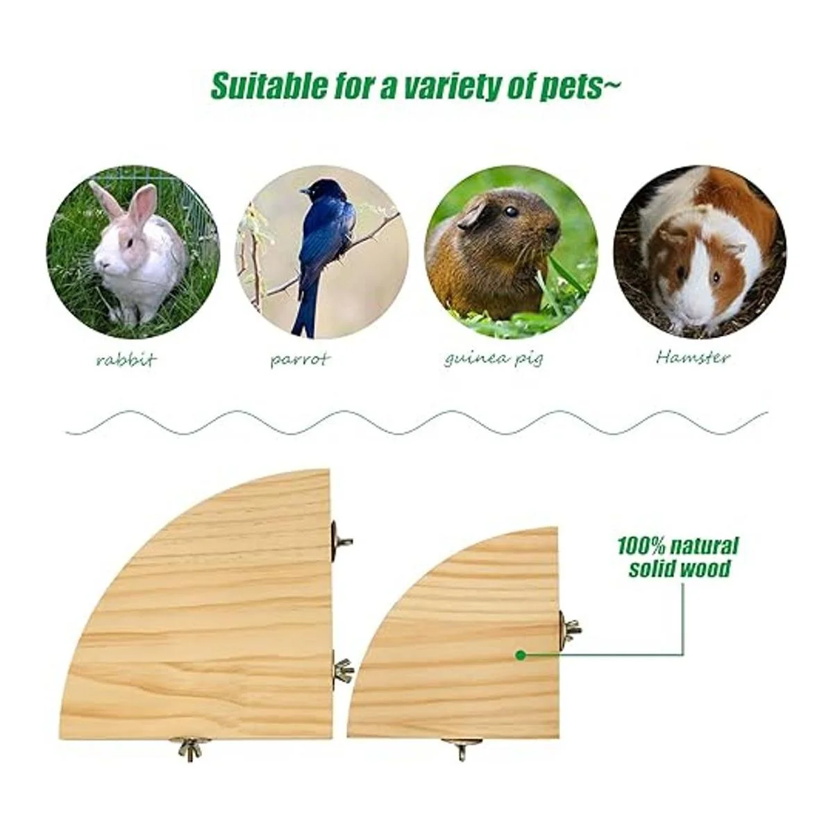 Suruikei Juego de 2 plataformas de perca para pájaros_5