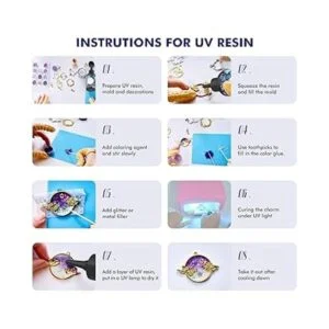 Resina UV 3.53 oz de pegamento duro cristalino de curado_5