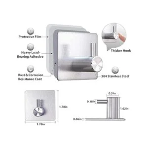 Ganchos adhesivos de pared resistentes impermeables de_2