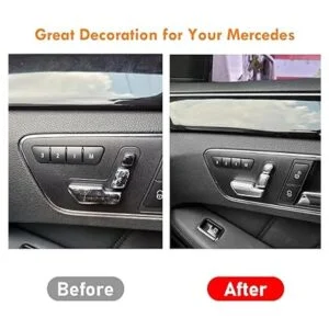 Moonlinks Mercedes Benz Calcomanías cromadas para botón_4