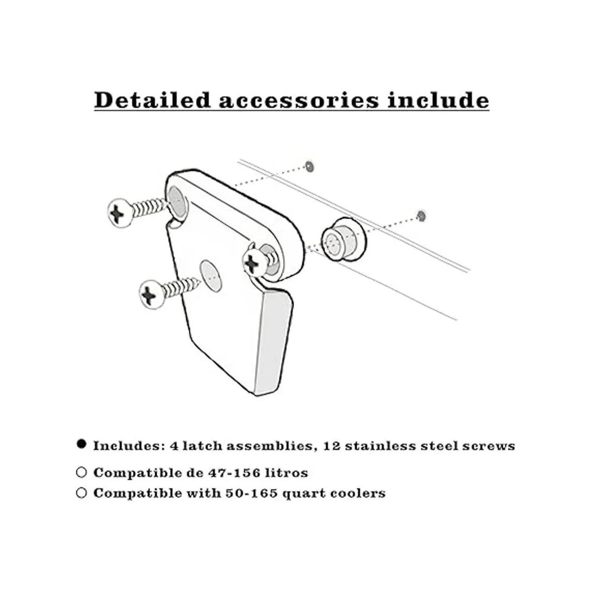 Cooler Latch Posts and Screws High Strength Cooler Latch_3