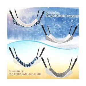 Hamaca colgante reversible para gatos suave_6