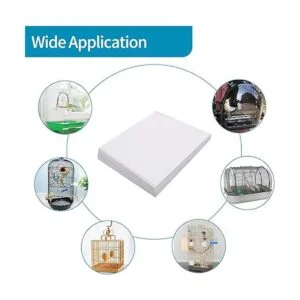 RUBY.Q Papel de forro de jaula de pájaros forro de jaula_7