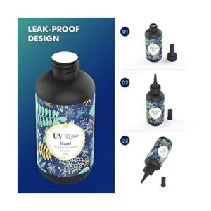 Resina UV 3.53 oz de pegamento duro cristalino de curado_4