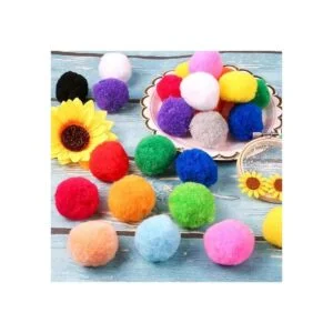 60 pompones 15 colores 2 pulgadas muy grandes_2