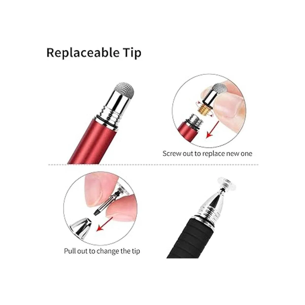 Mixoo Lápices para pantallas táctiles Punta de disco y_5